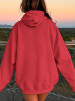 Drawstring Dropped Shoulder Hoodie S-2XL