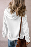 Drawstring Pocketed Long Sleeve Hoodie S-XL