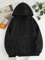 Drawstring Dropped Shoulder Hoodie S-2XL