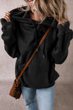 Drawstring Pocketed Long Sleeve Hoodie S-XL