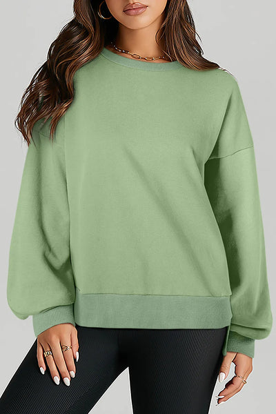 Round Neck Long Sleeve Sweatshirt S-2XL