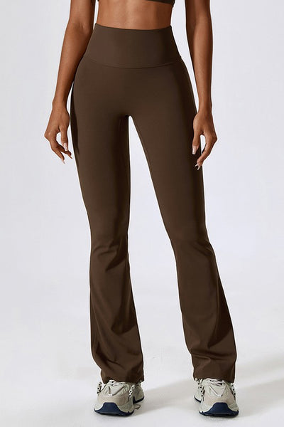 High-rise stretch flared pants S-XL