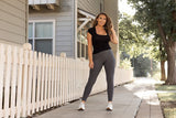 Charcoal Full Length Leggings with Pockets Sizes 4-28