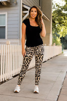 Leopard Leggings Sizes 4-28