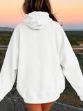 Drawstring Dropped Shoulder Hoodie S-2XL