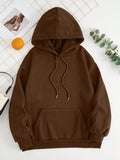 Drawstring Dropped Shoulder Hoodie S-2XL