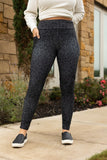 Black Leopard Full Length Leggings Sizes 4-28