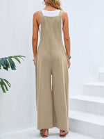 Full Size Square Neck Wide Strap Overalls S-3XL