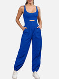 Cutout Scoop Neck Wide Strap Jumpsuit S-XL