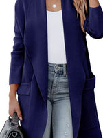 Open Front Dropped Shoulder Outerwear S-XL