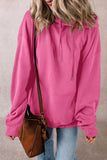 Drawstring Pocketed Long Sleeve Hoodie S-XL