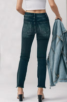 Mid-Rise Waist Skinny Jeans with Pockets S-XL