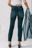 Mid-Rise Waist Skinny Jeans with Pockets S-XL