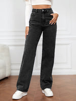 High Waist Straight Jeans S-XL