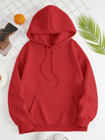 Drawstring Dropped Shoulder Hoodie S-2XL