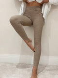 Ribbed Mid Waist Leggings 1XL-3XL