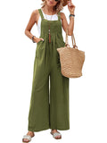 Full Size Square Neck Wide Strap Overalls S-3XL