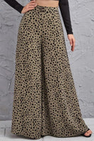 Animal Print High-Rise Culottes Pants S-XL