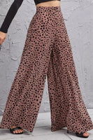 Animal Print High-Rise Culottes Pants S-XL