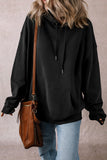 Drawstring Pocketed Long Sleeve Hoodie S-XL