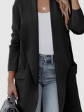 Open Front Dropped Shoulder Outerwear S-XL