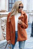 Ivy Lane Full Size Lapel Collar Sherpa Coat S-5XL