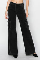 Risen Full Size High Rise Wide Leg Cargo Jeans 0-3XL