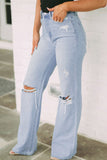 Distressed High Waist Jeans Size 6-18