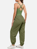 Cutout Scoop Neck Wide Strap Jumpsuit S-XL