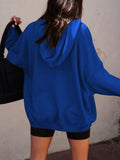 Dropped Shoulder Long Sleeve Hoodie S-XL