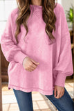 Round Neck Dropped Shoulder Sweatshirt S-XL