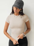 Round Neck Short Sleeve T-Shirt Basic S-2XL