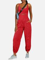 Cutout Scoop Neck Wide Strap Jumpsuit S-XL