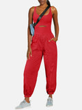 Cutout Scoop Neck Wide Strap Jumpsuit S-XL