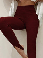 Ribbed Mid Waist Leggings 1XL-3XL