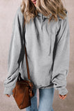 Drawstring Pocketed Long Sleeve Hoodie S-XL