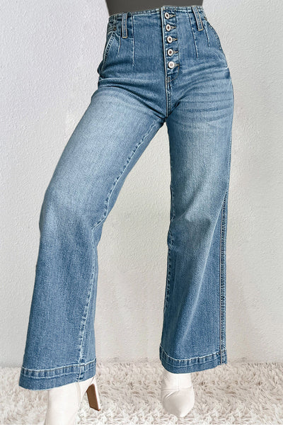 Straight Jeans with Pockets Sizes 6-16