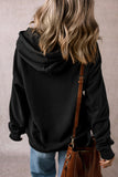 Drawstring Pocketed Long Sleeve Hoodie S-XL