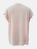 Full Size Round Neck Cap Sleeve T-Shirt S-3XL