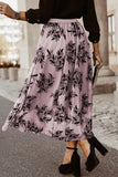 Embroidered High Waist Maxi Skirt XS-XL