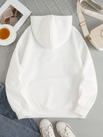 Drawstring Dropped Shoulder Hoodie S-2XL