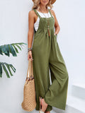 Full Size Square Neck Wide Strap Overalls S-3XL