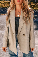 Pocketed Long Sleeve Blazer S-XL