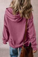 Drawstring Pocketed Long Sleeve Hoodie S-XL