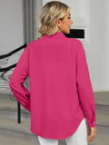 Collared Neck Long Sleeve Shirt S-2XL