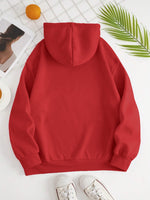 Drawstring Dropped Shoulder Hoodie S-2XL