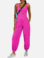 Cutout Scoop Neck Wide Strap Jumpsuit S-XL