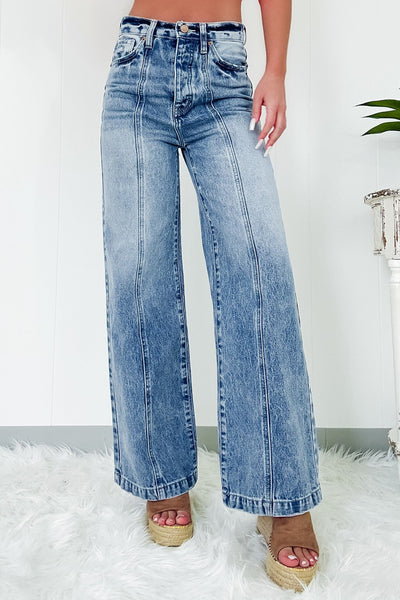 High Waist Wide Leg Jeans Sizes 6-16