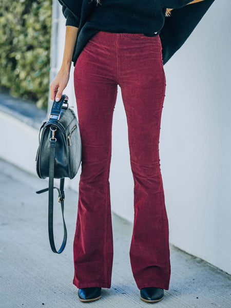 High Waist Bootcut Pants S-L