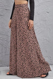 Animal Print High-Rise Culottes Pants S-XL